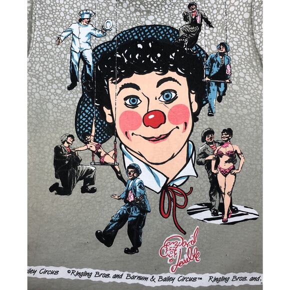 Ringling Bros and Barnum Bailey Circus Vtg Retro 80's T-Shirt XS All Over Print - Picture 2 of 12